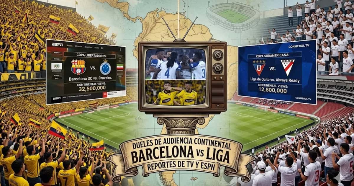 Barcelona SC y Liga de Quito jugaron a la misma hora la Copa Libertadores