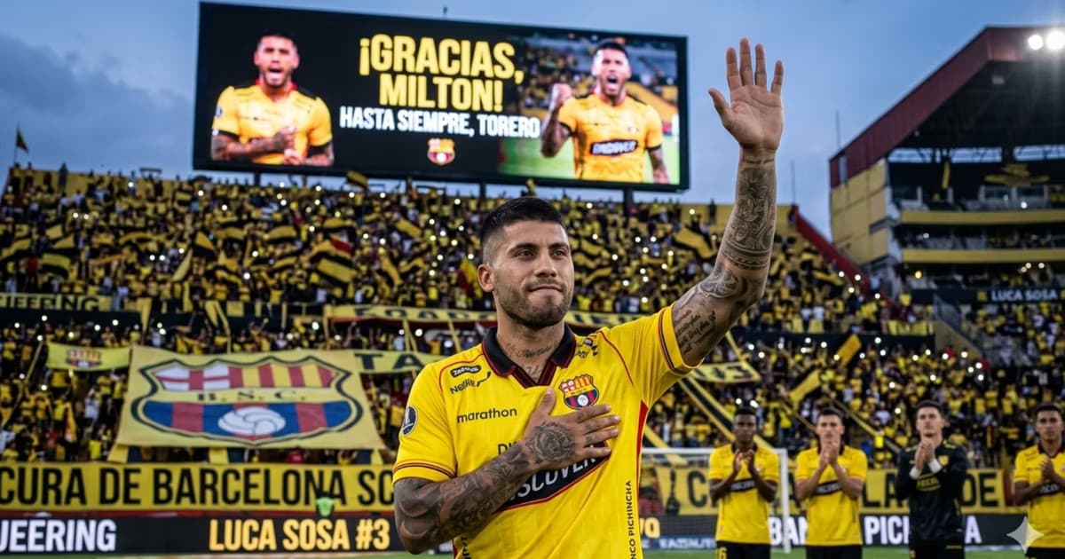 Milton Céliz se despide de Barcelona SC