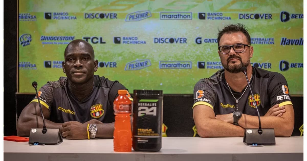 Segundo Castillo y Pablo Trobbiani en Barcelona SC
