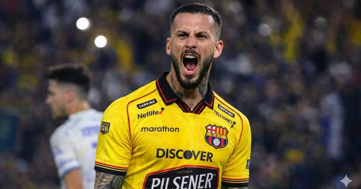 Dario Benedetto jugando en Barcelona SC