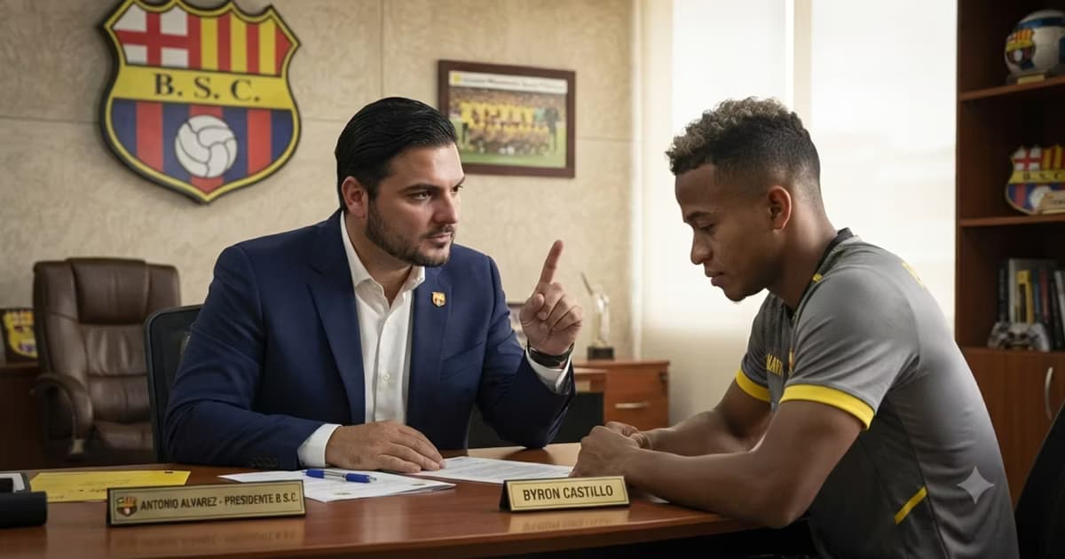 Byron Castillo en la oficina de BSC
