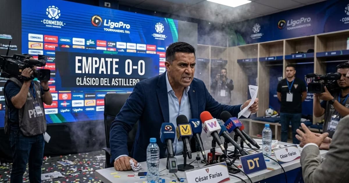 Cesar Farías ante los medios