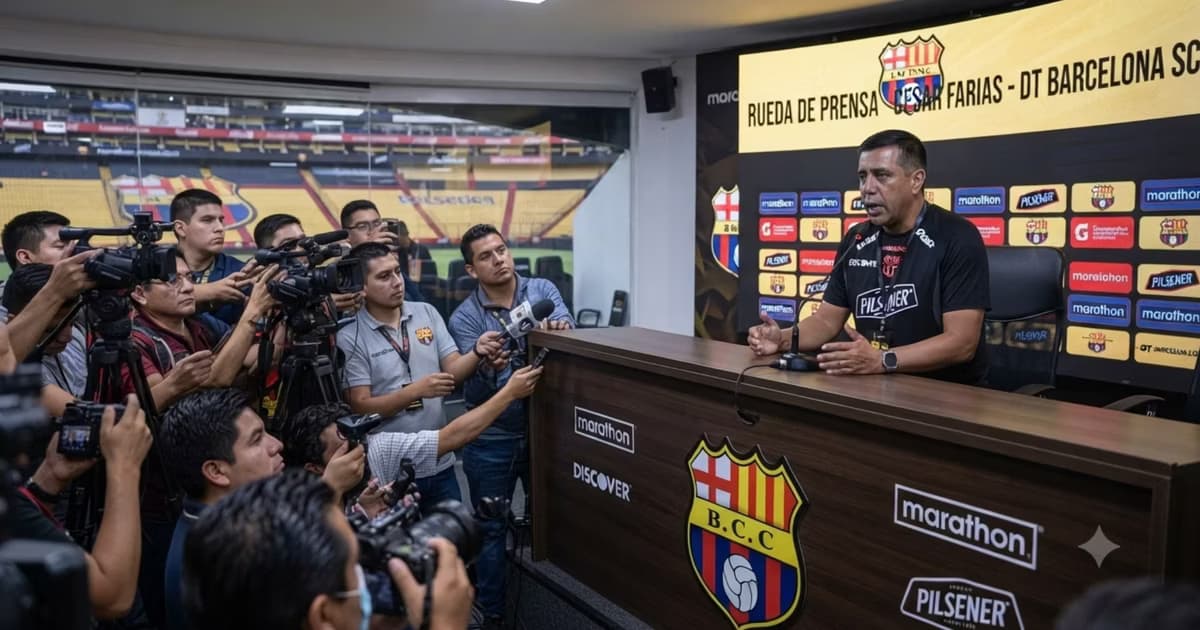 Cesar Farías ante los medios