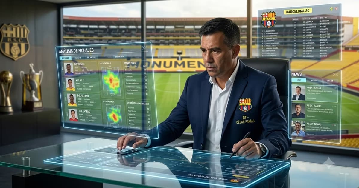 Cesar Farías analizando fichajes