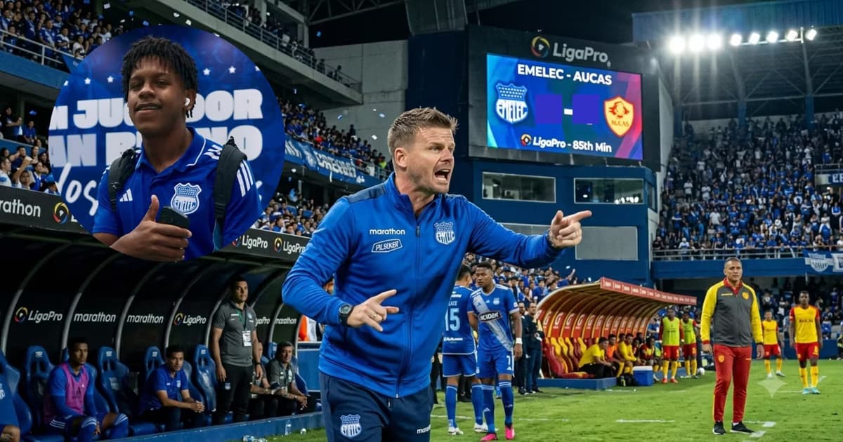 Nasuti dirigiendo a Emelec