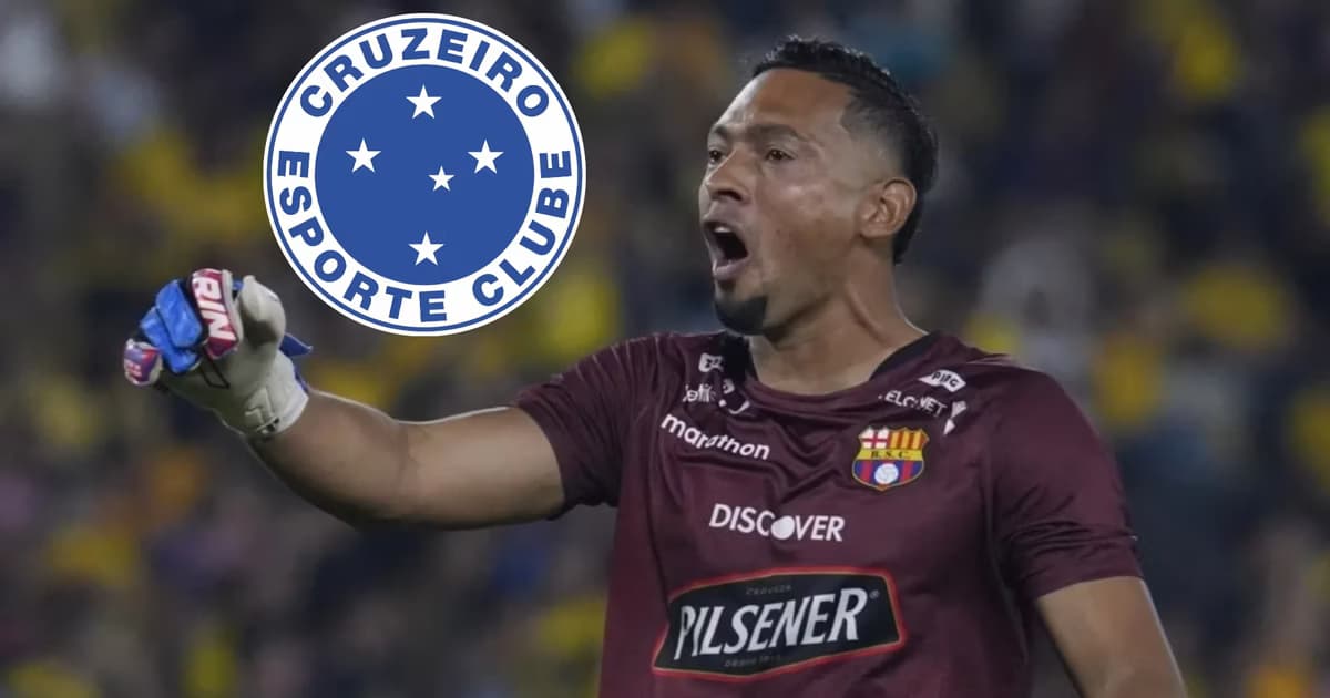 José David Contreras en el arco de Barcelona SC