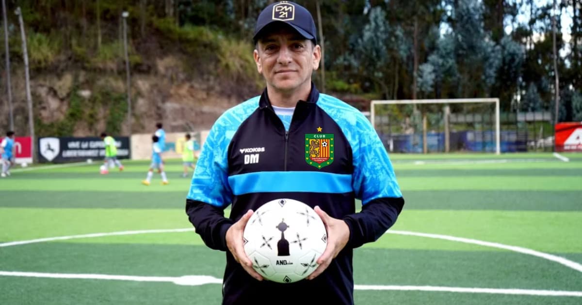 Damian Manso en una cancha de fútbol