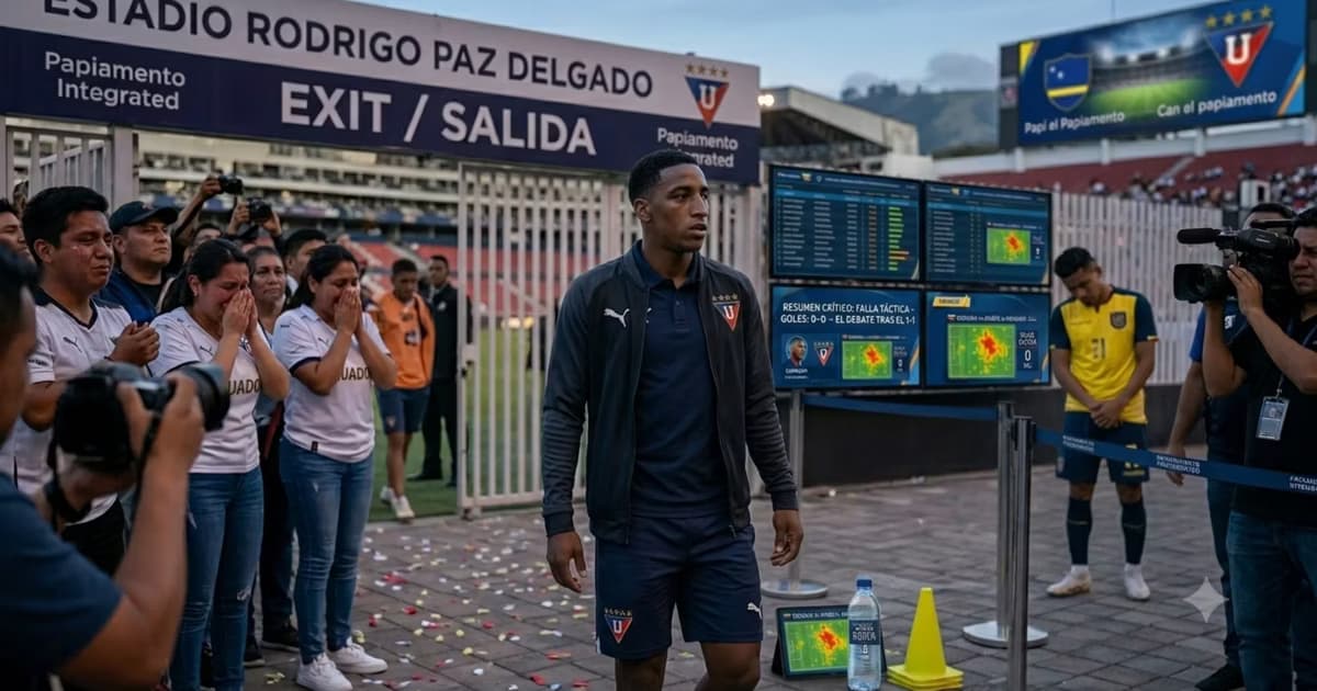 Daniel De La Cruz yéndose de LDU