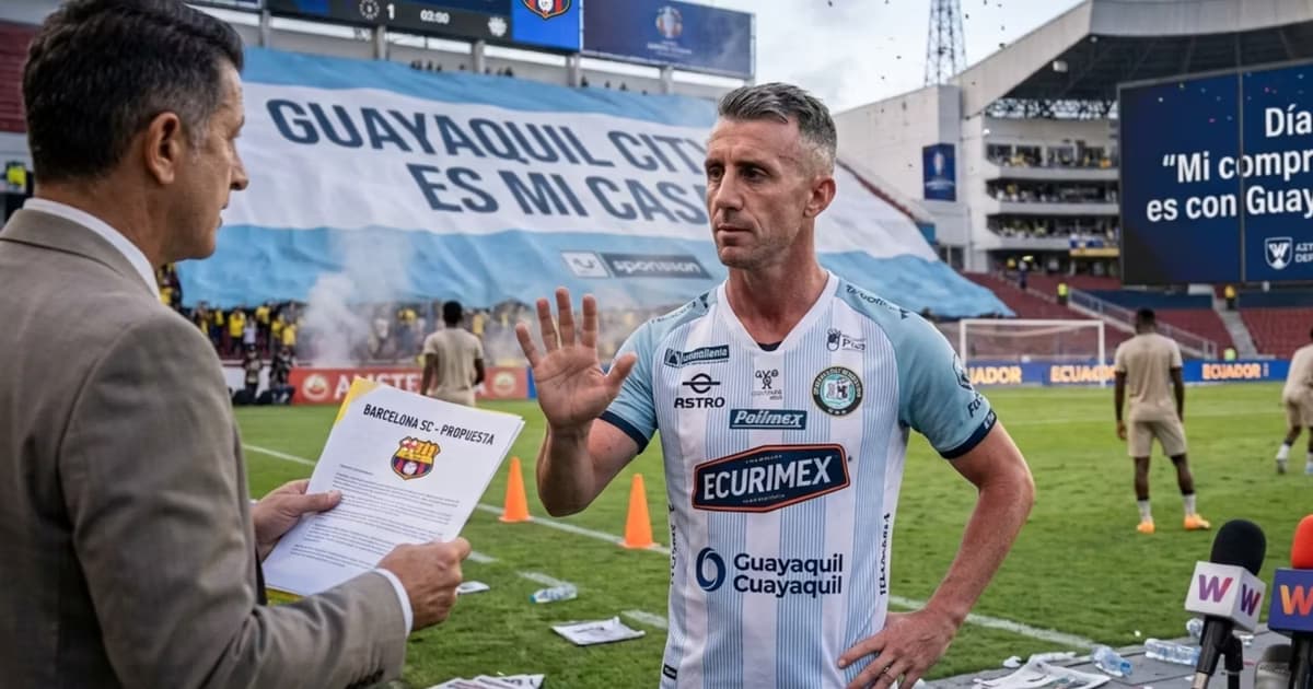 Damián Díaz diciendo que NO a Barcelona SC