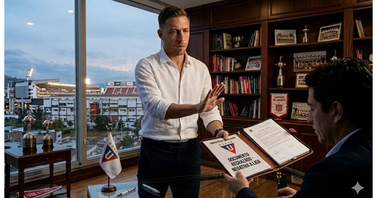 Ezequiel Piovi rechazando la carpeta de LDU