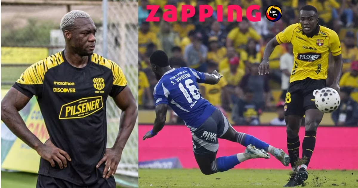 Felipe Caicedo vistiendo la camiseta de Barcelona SC