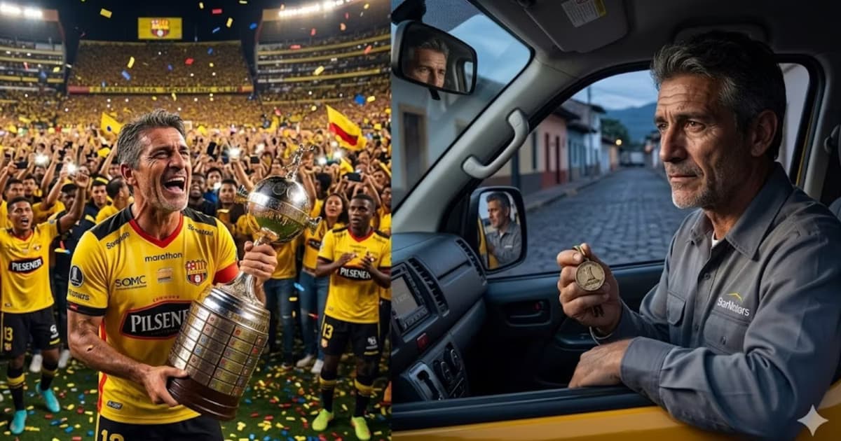 Campeón con Barcelona SC, ahora maneja una buseta escolar