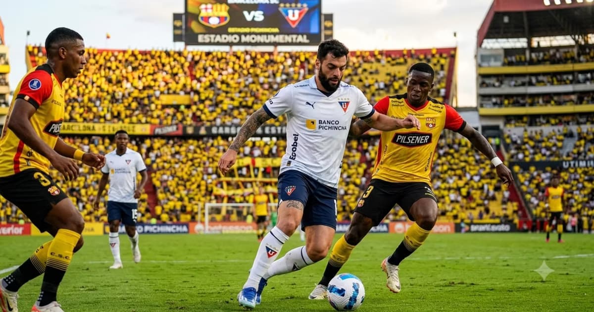 Gian Franco Allala jugando con LDU