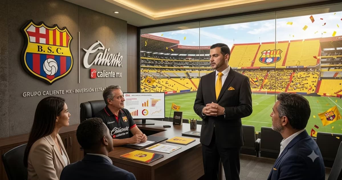 Barcelona SC reunido con Grupo Caliente en el Monumental