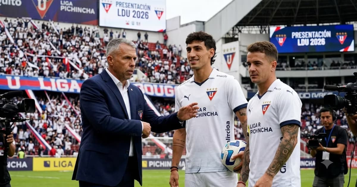 Gustavo Álvarez pide a Franco Calderón y Justo Giani como primeros refuerzos para LDU