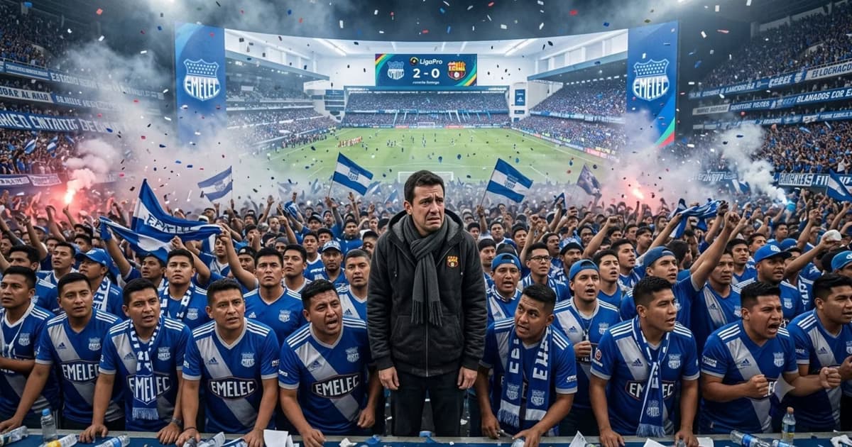Un hincha de BSC infiltrado en la tribuna de Emelec
