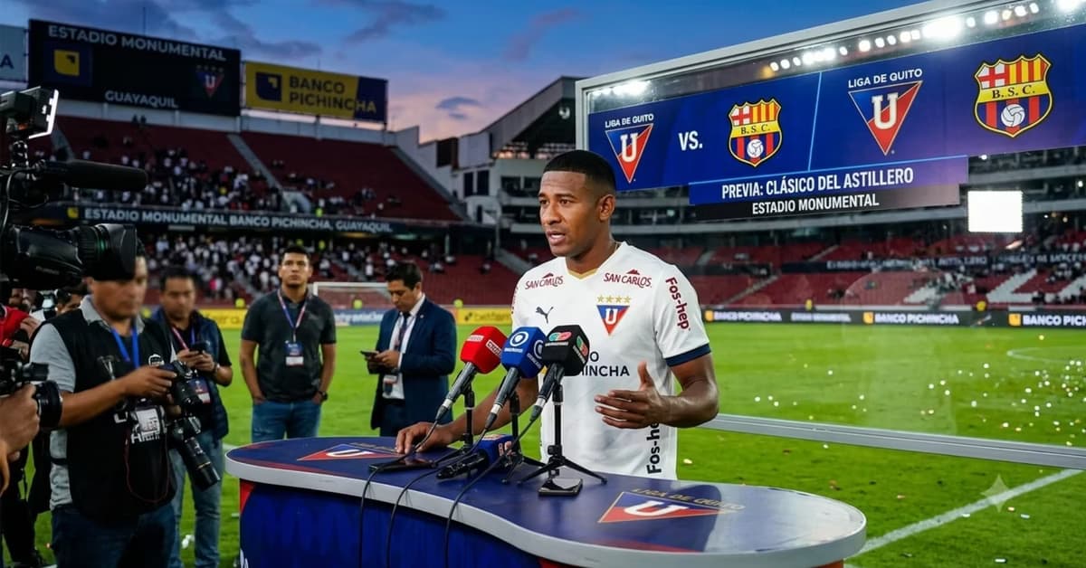 José Carabalí considera clave sumar un resultado positivo frente a Barcelona SC