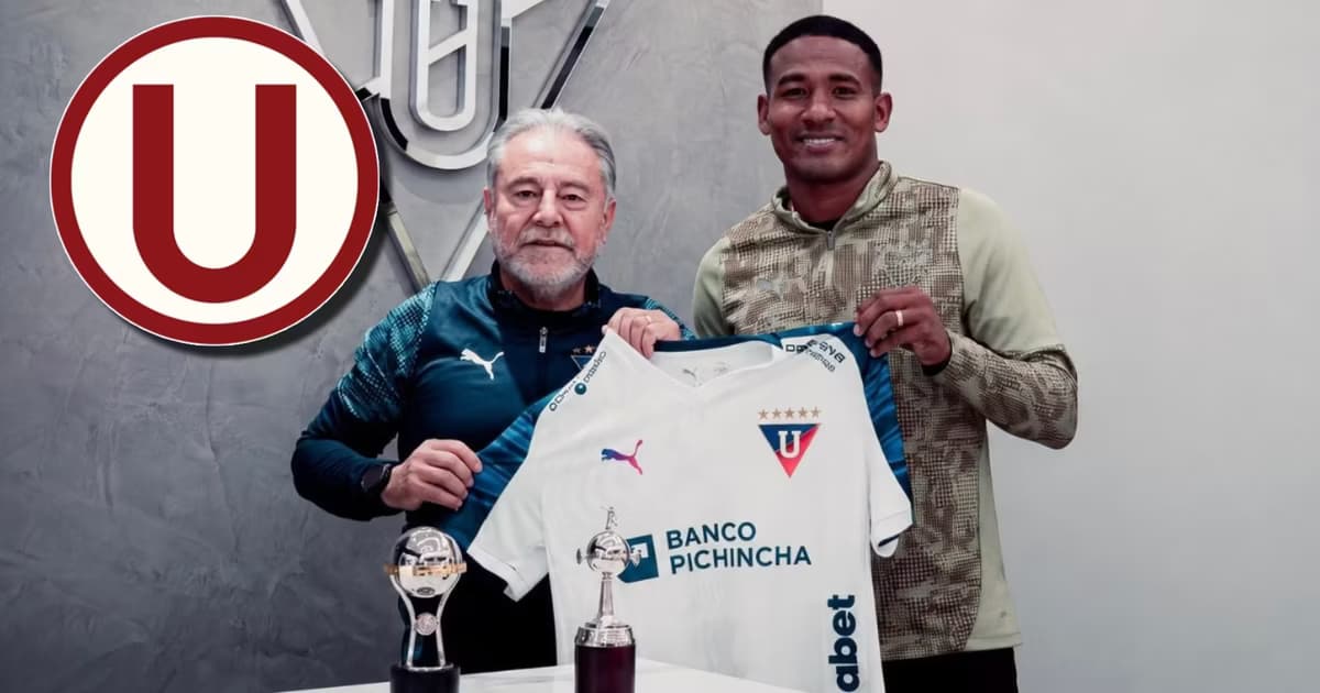 José Carabalí con la camiseta de LDU