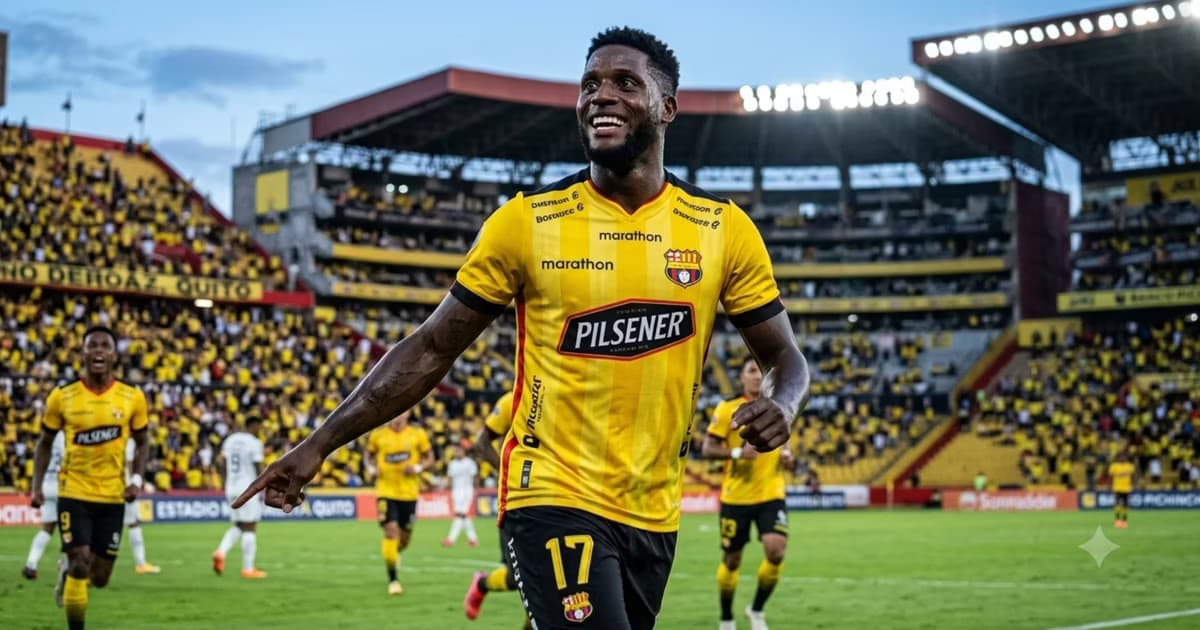 José Fajardo jugando para Barcelona SC