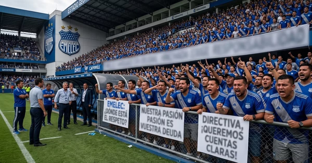 La hinchada de Emelec