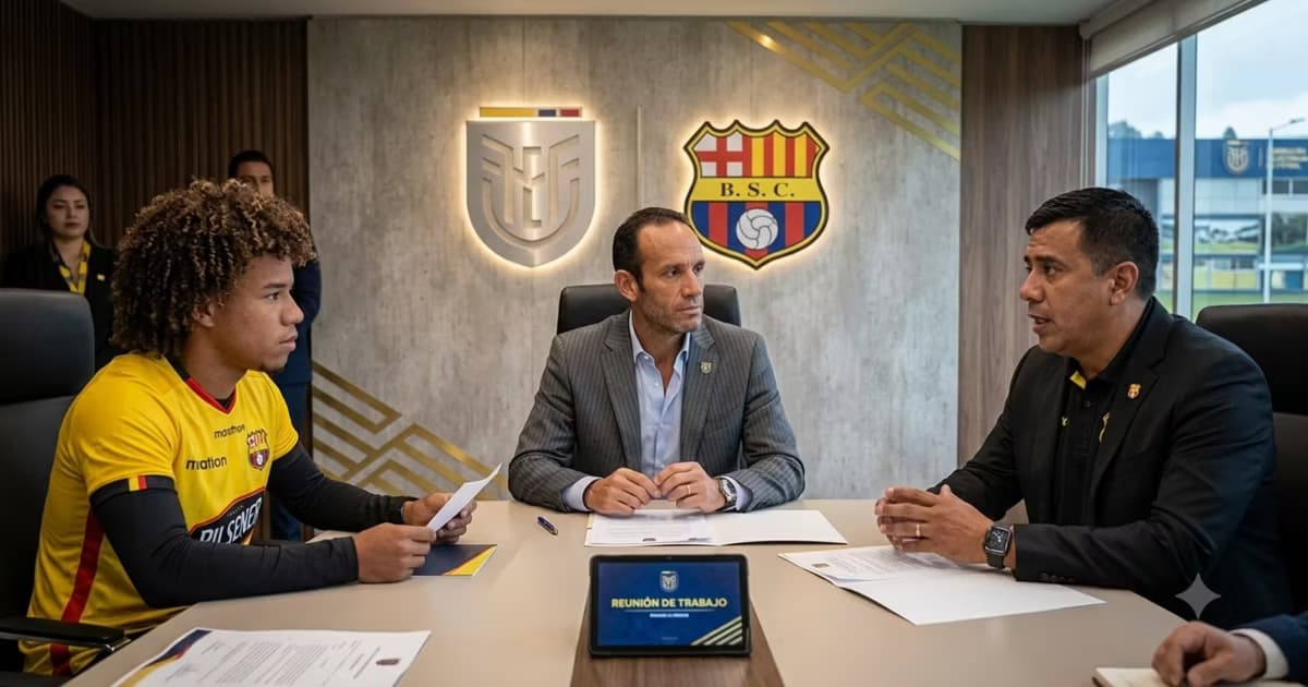 Francisco Egas reunido con Mendoza y César Farías
