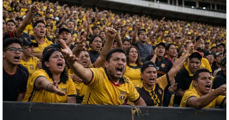 “La historia de Barcelona SC no se vende”: la pancarta que mostraron los hinchas para quejarse de la plantilla