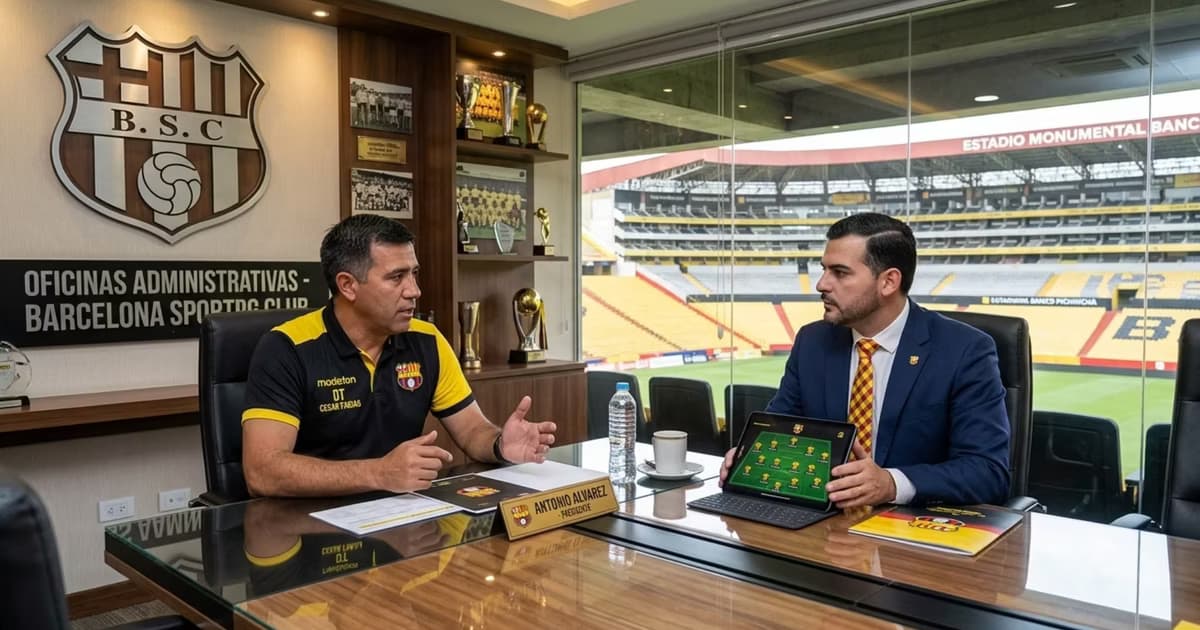 César Farías reunido con Antonio Alvarez