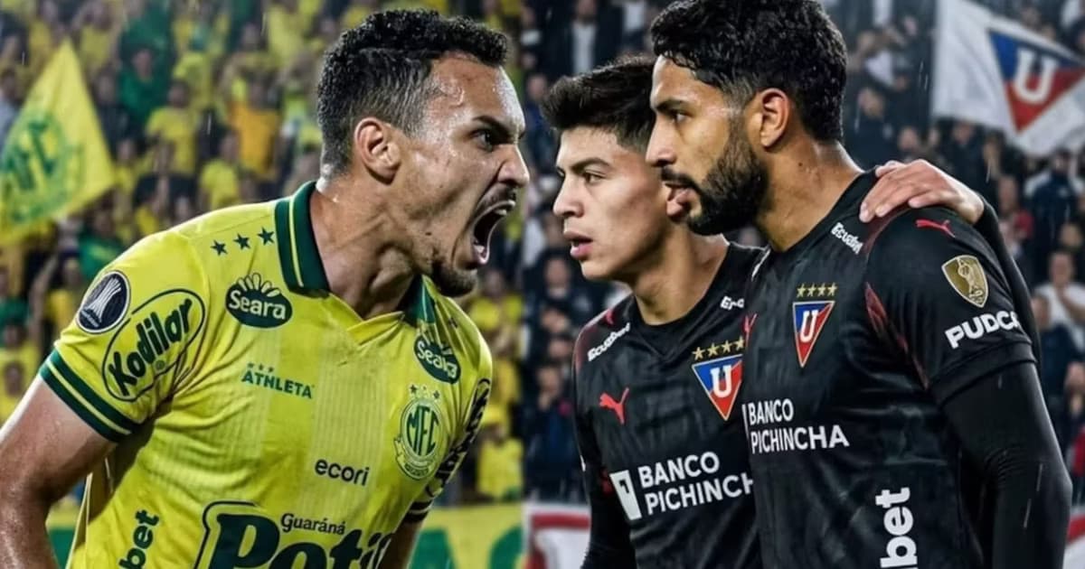 Jugadores de Mirassol y Liga de Quito