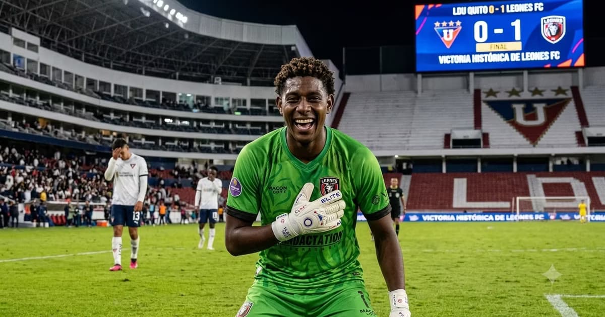Leonel Nazareno riéndose de la victoria de Leones FC