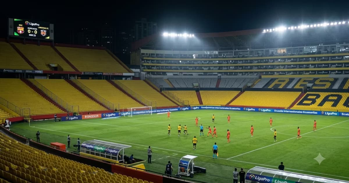 El estadio de Barcelona Sc vacío