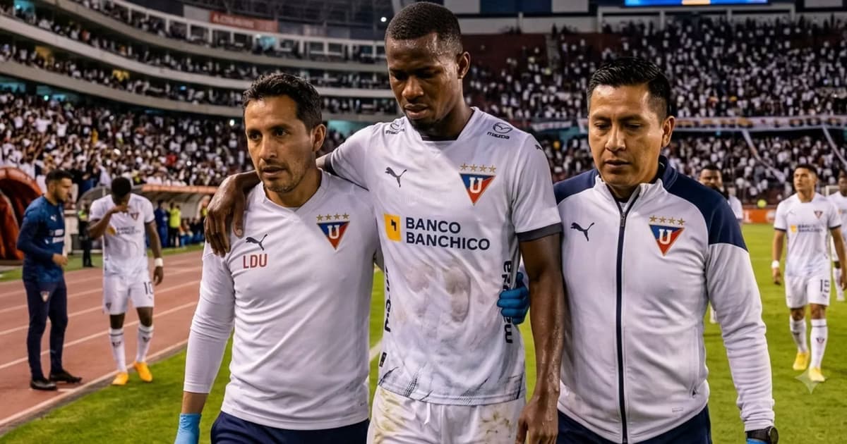 Leonel Quiñónez lesionado con LDU