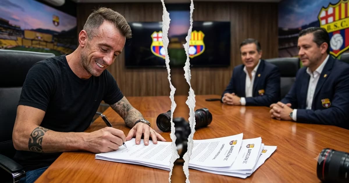 Damián Díaz firmando con BSC