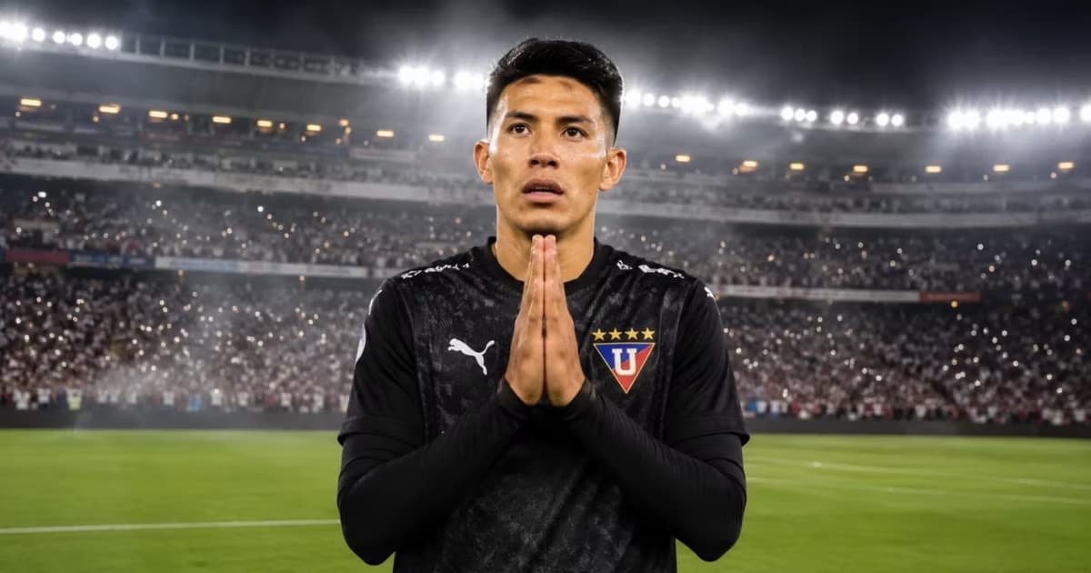 Sebastián González con la camiseta de LDU