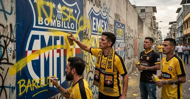 Vandalizan murales en los alrededores del Capwell en la previa del Clásico del Astillero