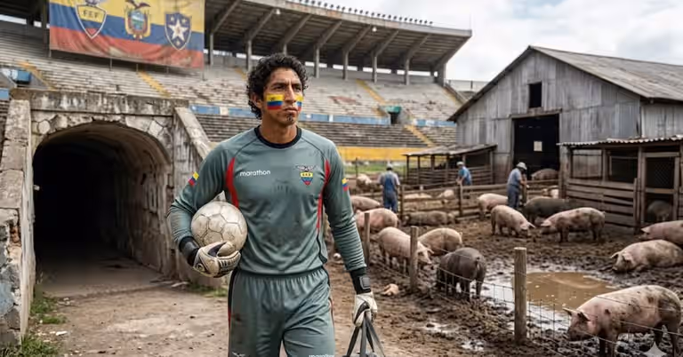 (VIDEO) Christian Mora fue mundialista y campeón con LDU, dejó todos los lujos y cría cerdos