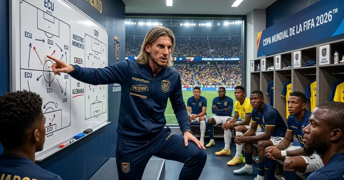 Beccacece dando una charla a sus jugadores
