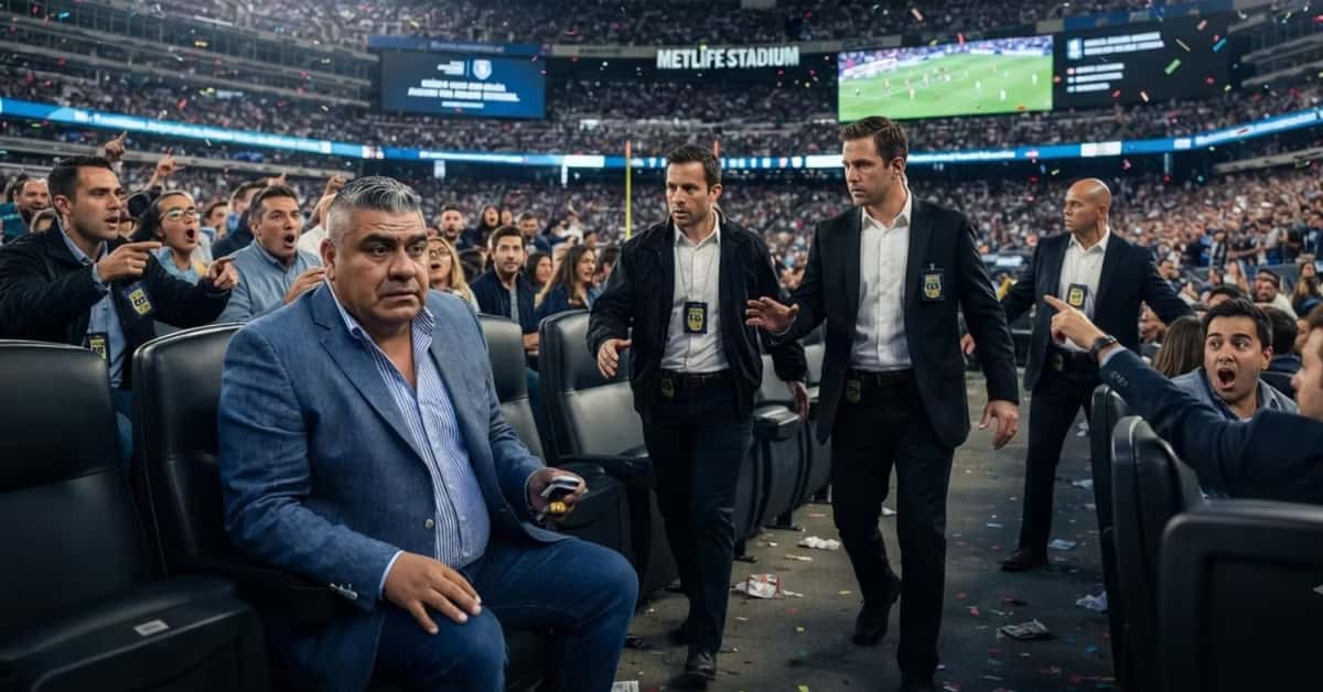 Claudio Tapia y el FBI en el MetLife Stadium