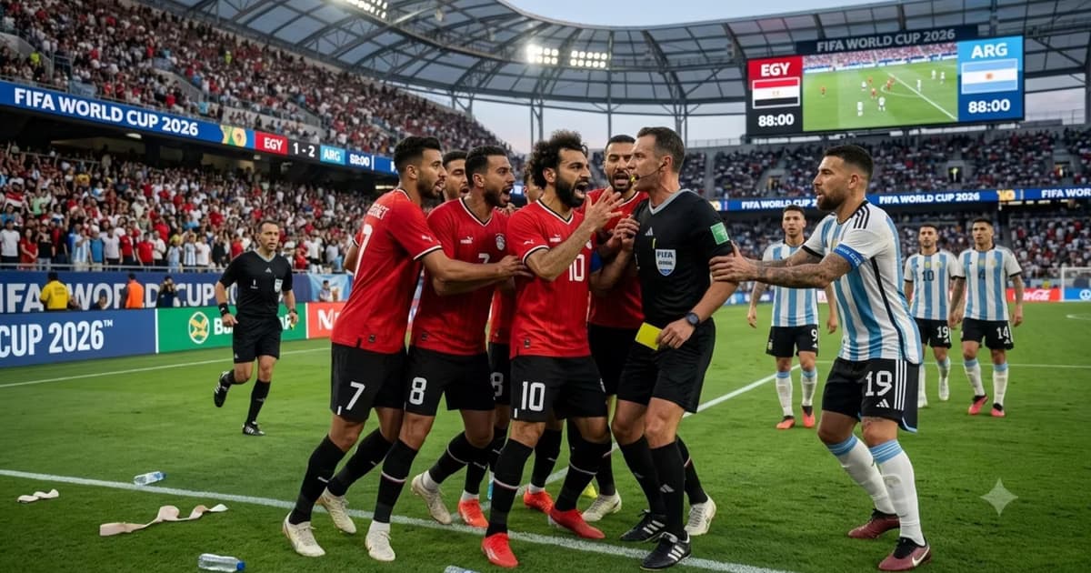 Egipto contra el arbitro