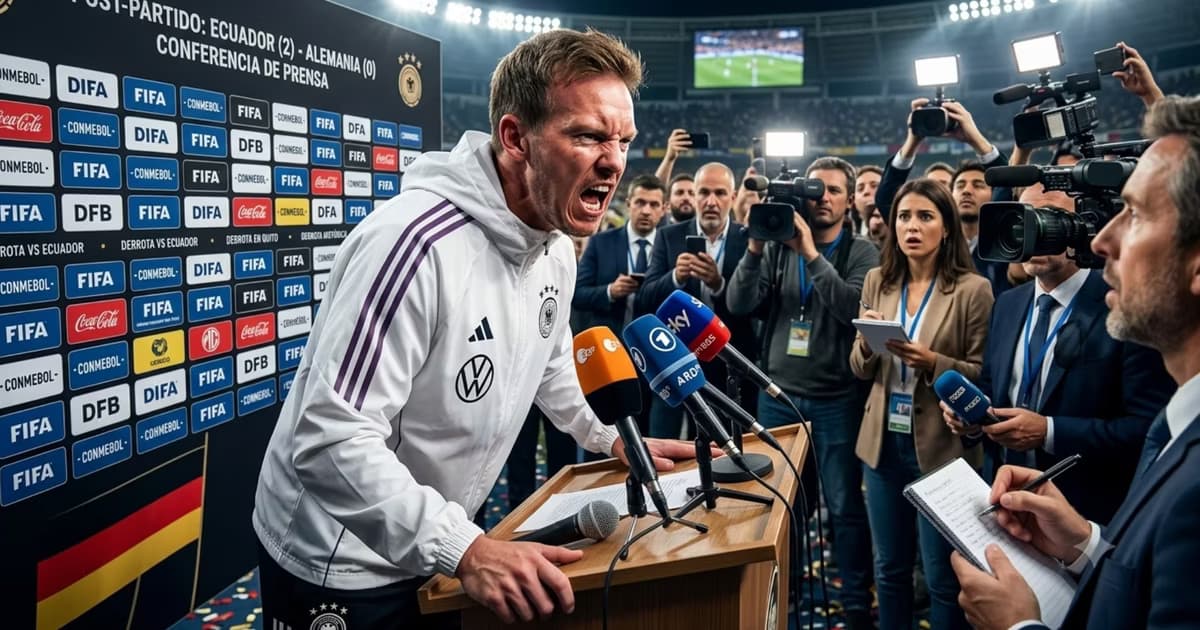 Julian Nagelsmann declarando furioso