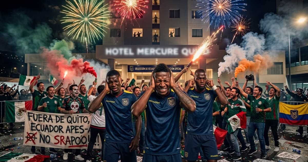 Los jugadores ecuatorianos agobiados por el ruido
