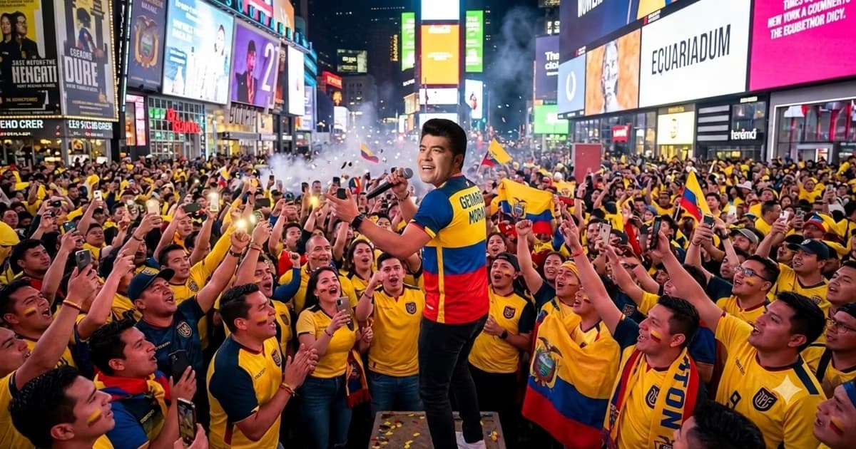 Gerardo Morán cantando en US