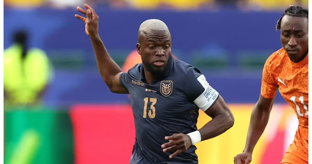 Enner Valencia en el Ecuador vs Costa de Marfil