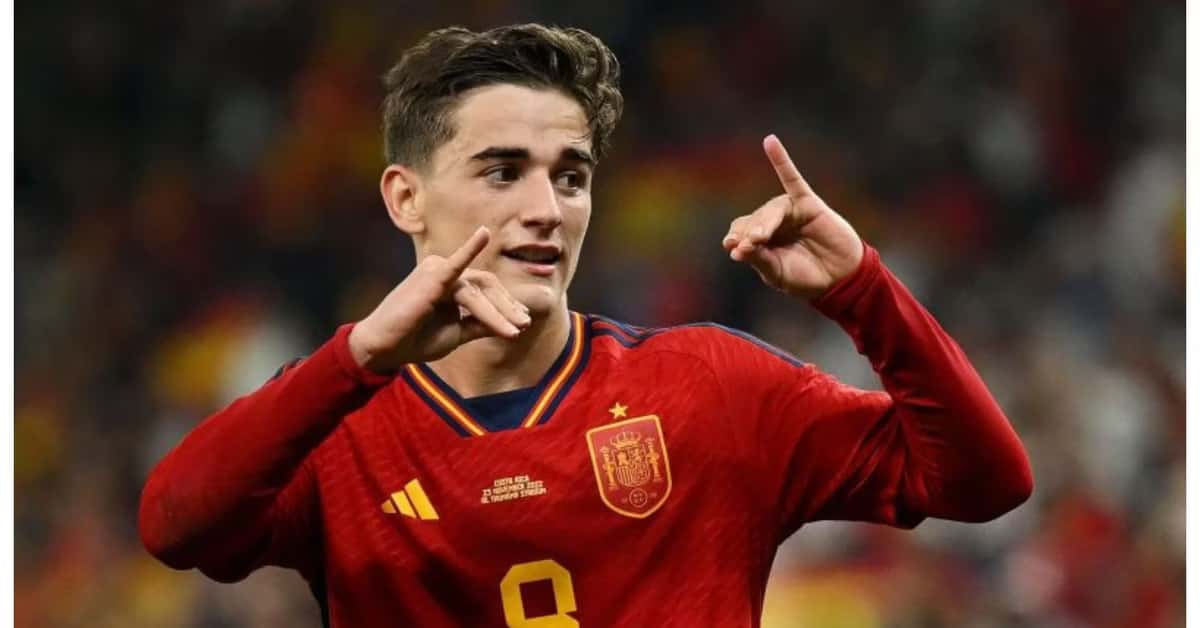 Gavi con la selección española