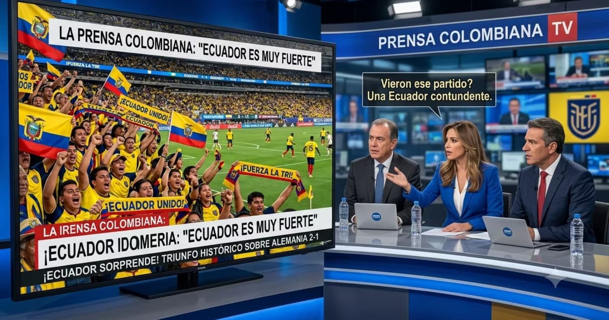 La selección de Ecuador y la prensa Colombiana