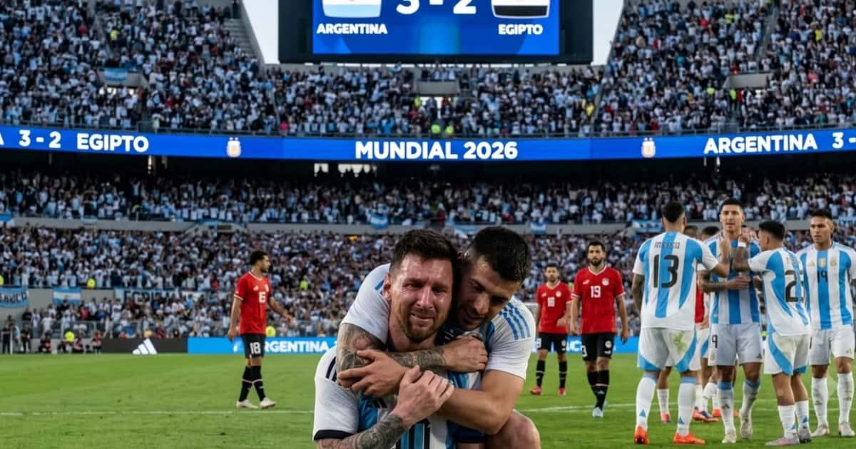Messi llorando tras la remontada