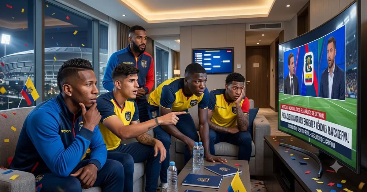 La selección de Ecuador atentos a la TV
