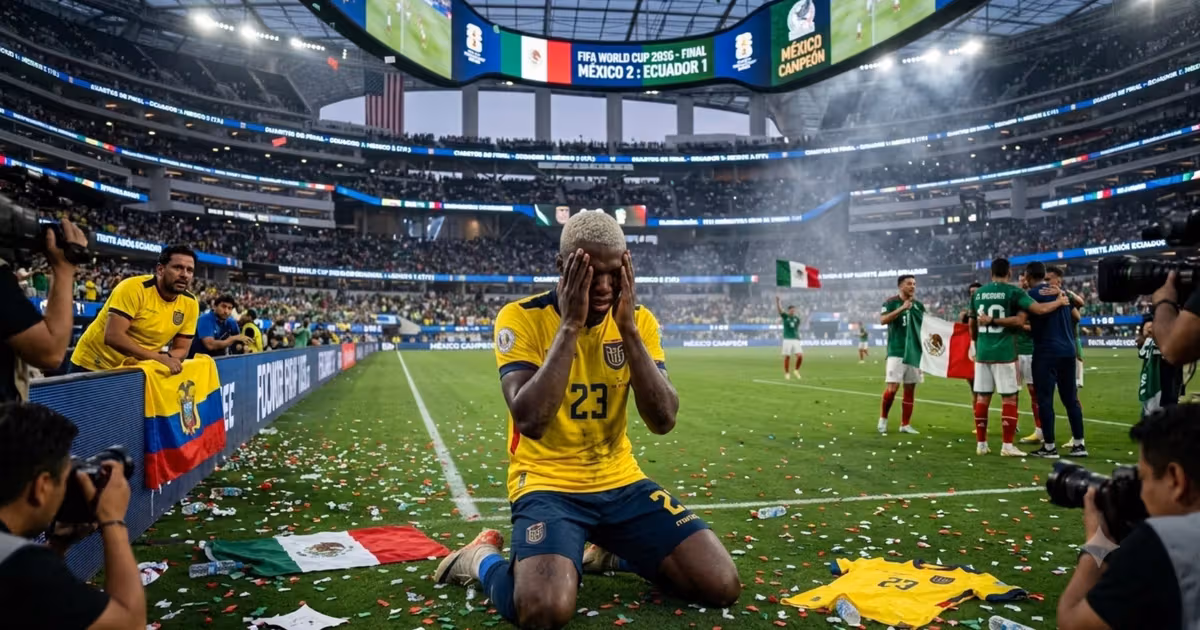 Moisés Caicedo llorando