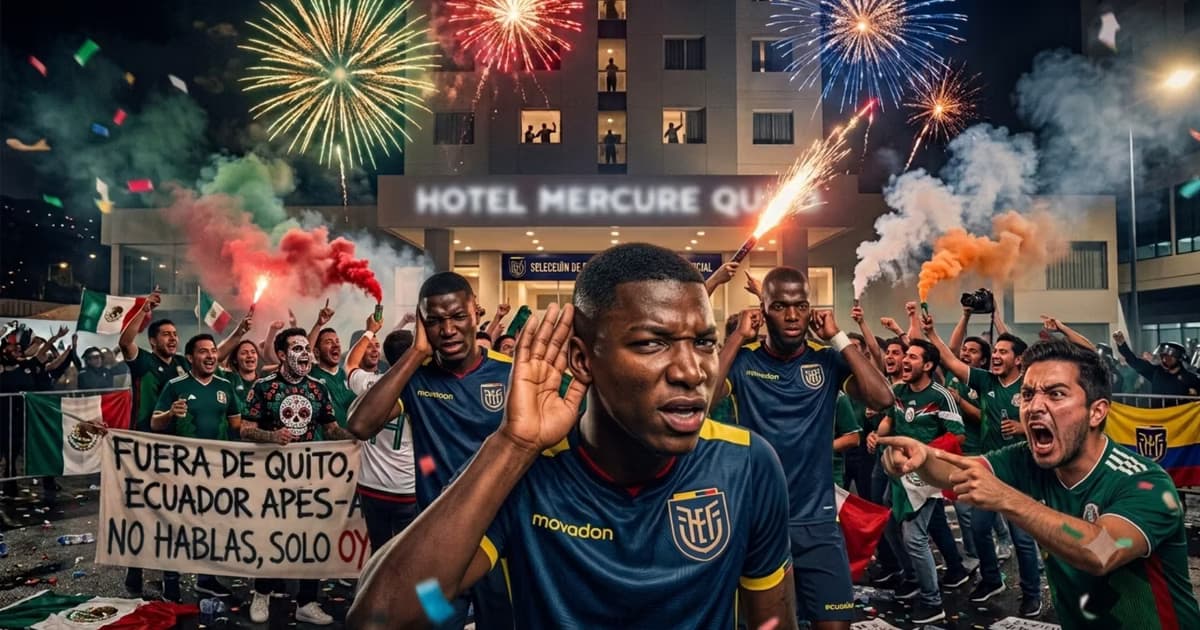 Moisés Caicedo sin escuchar los insultos de hinchas mexicanos