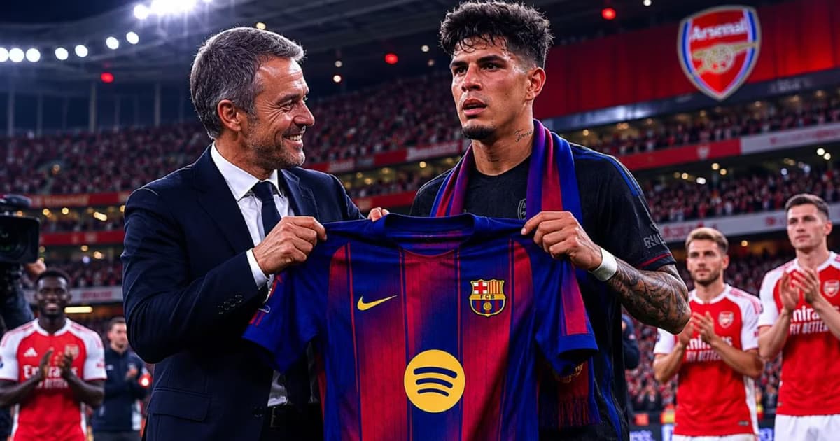 Piero Hincapié posando con la camiseta del Barcelona