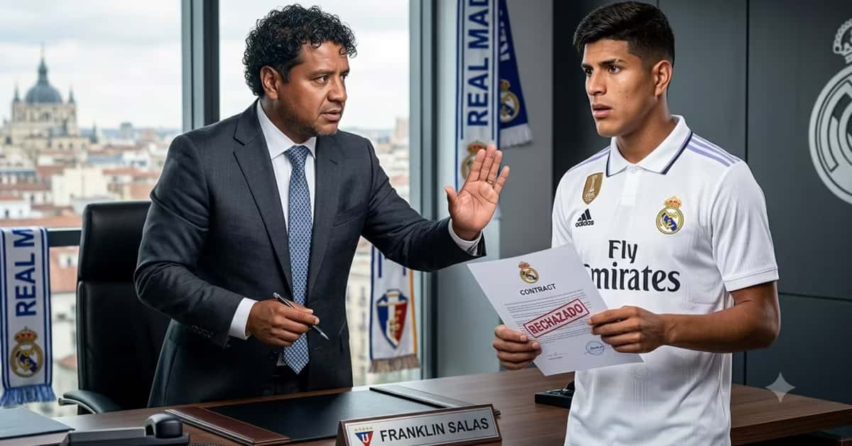 Franklin Salas y Piero Hincapié en el Real Madrid